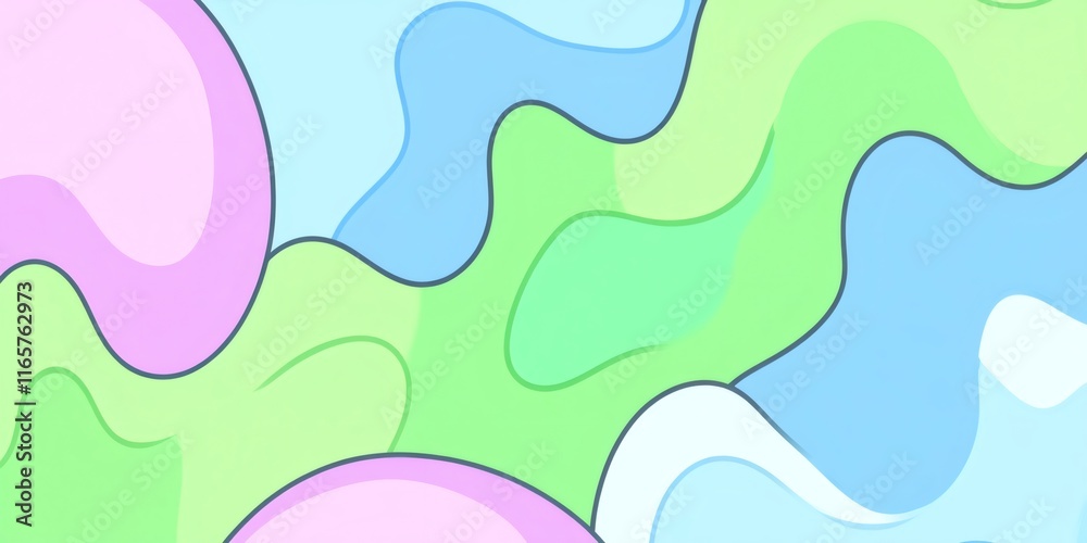 Soft pastel gradients blending green, blue, pink into ethereal abstract shapes, forming tranquil minimalist digital design background Soft pastel gradients blending green, blue, pink into ethereal abstract shapes, forming tranquil minimalist digital design background