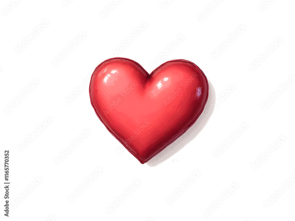 Heart icon on white backgorund, for valentine. Heart icon on white backgorund, for valentine.