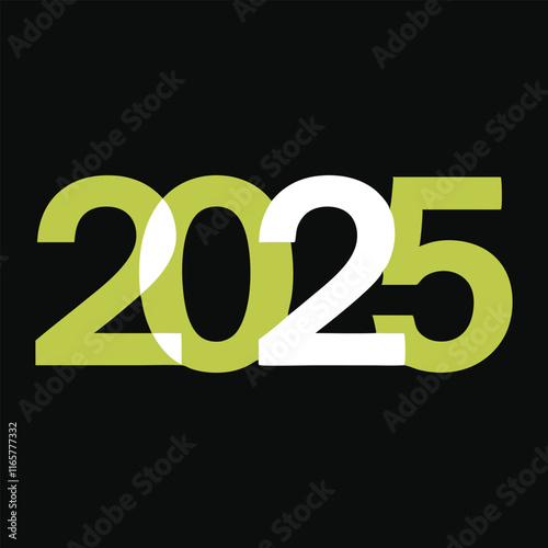 2025 wishes celebration background design template.