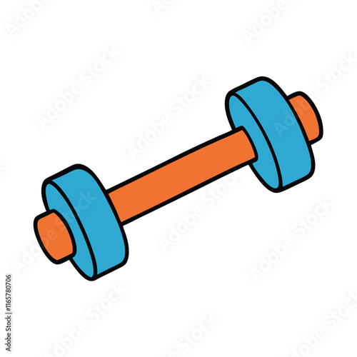 dumbbell isolated on white