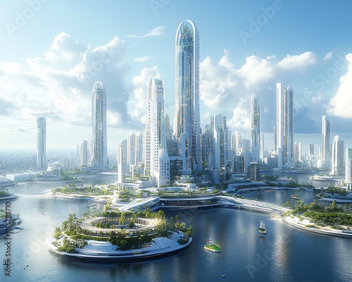 Innovative global future A world with interconnected smart cities, renewable energy, and technology that enhances daily life for everyone #1165788710