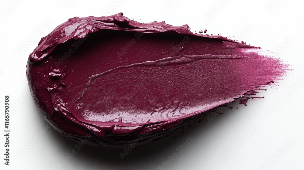 Fototapeta premium Deep Plum Lipstick Swatch