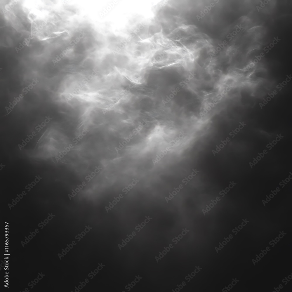 Obraz premium Dark Gray Clouds Illuminated by Light