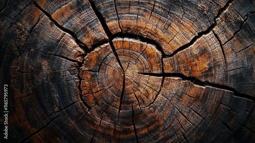 Cracked Tree Stump Texture photo