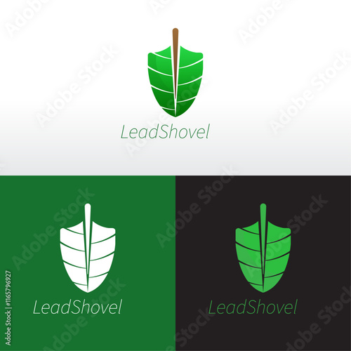 Creative Leaf and Gardening Tool Logo Design