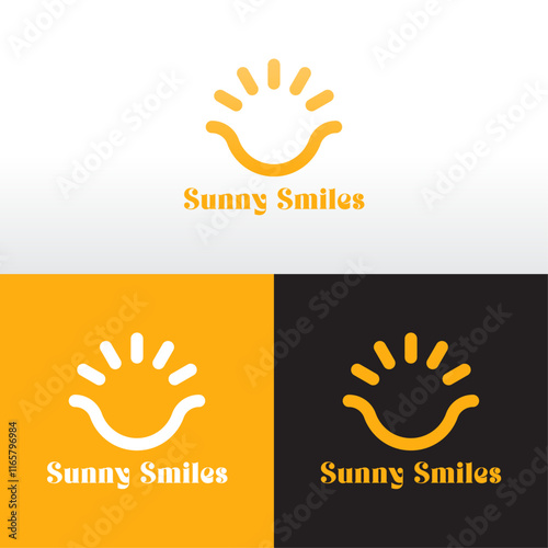 Creative Sun and Smile Logo Design