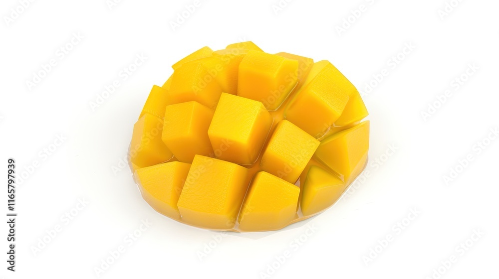 Mango with clear details and full depth of field standing alone on pure white background. Beautiful mango shape and texture shown brightly, appealing fruit display for various uses. Mango with clear details and full depth of field standing alone on pure white background. Beautiful mango shape and texture shown brightly, appealing fruit display for various uses.
