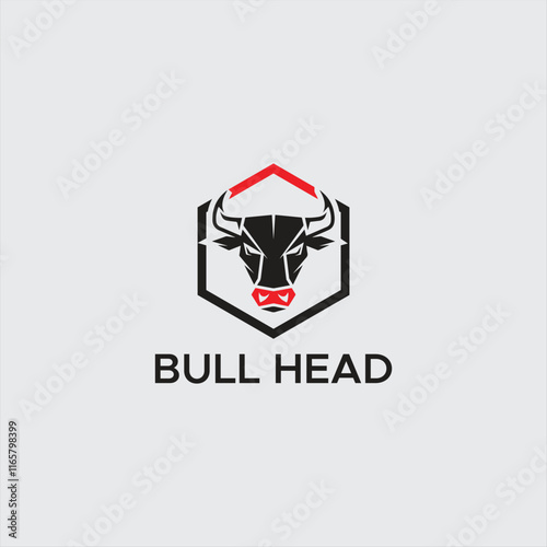 Free Download Bull head logo design. Creative bull horns symbol. Vector illustration.
 - GFXLoad