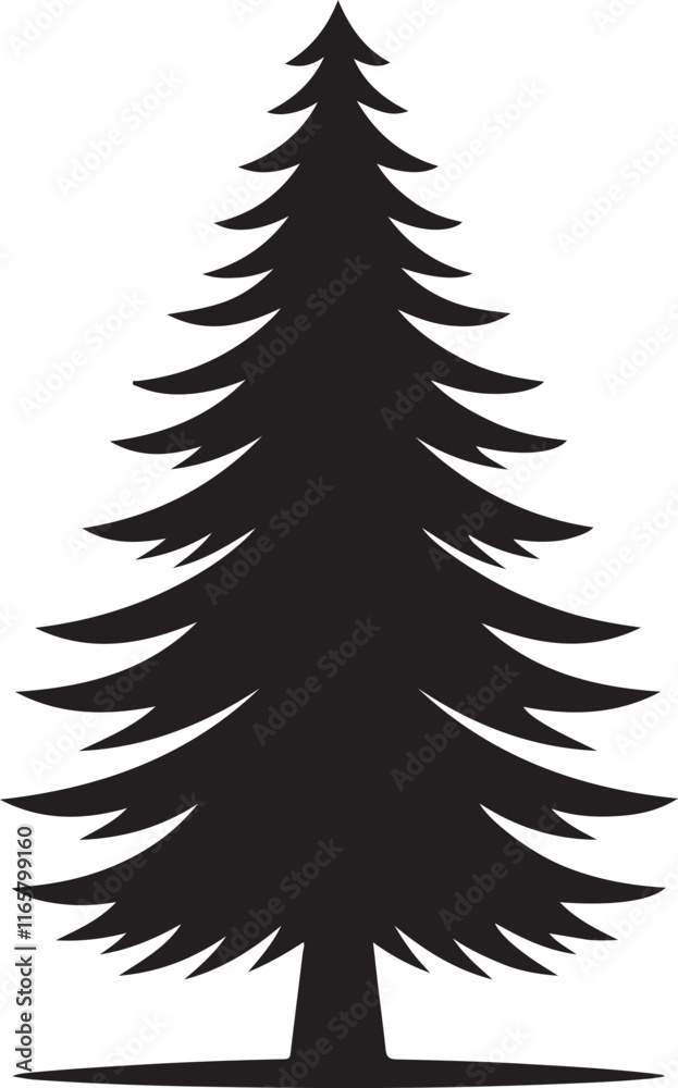 Pine tree silhouette vector EPS file. Ideal for nature, forest, and seasonal designs. Scalable, clean, and perfect for creative projects. Pine tree silhouette vector EPS file. Ideal for nature, forest, and seasonal designs. Scalable, clean, and perfect for creative projects.