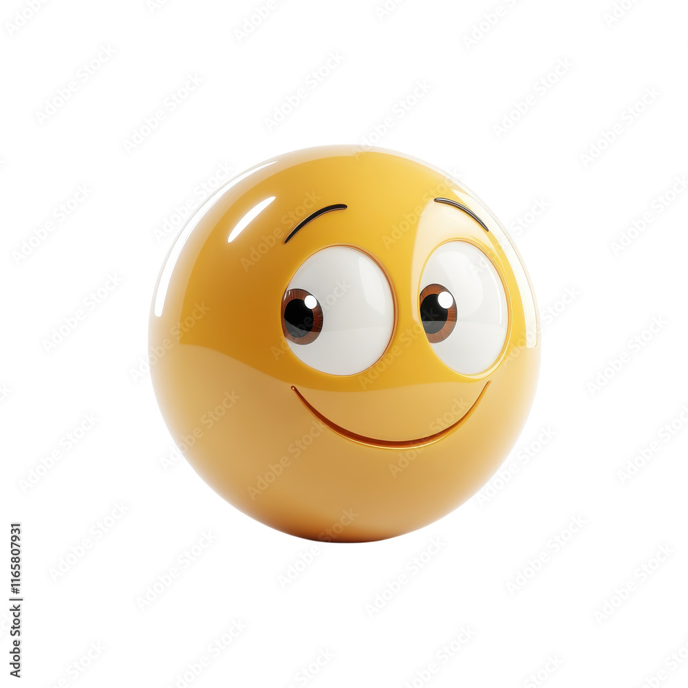 Smiling Face with Winking Eyes Emoji for Expressive Communication on transparent background Smiling Face with Winking Eyes Emoji for Expressive Communication on transparent background