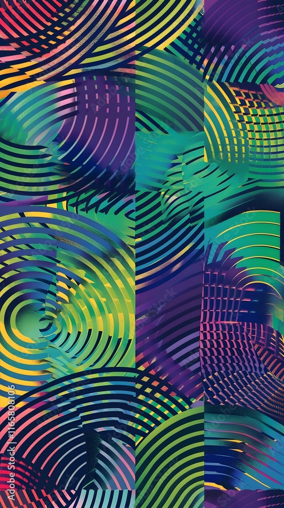 Fototapeta premium Abstract design featuring swirling patterns and vibrant colors for visual appeal.