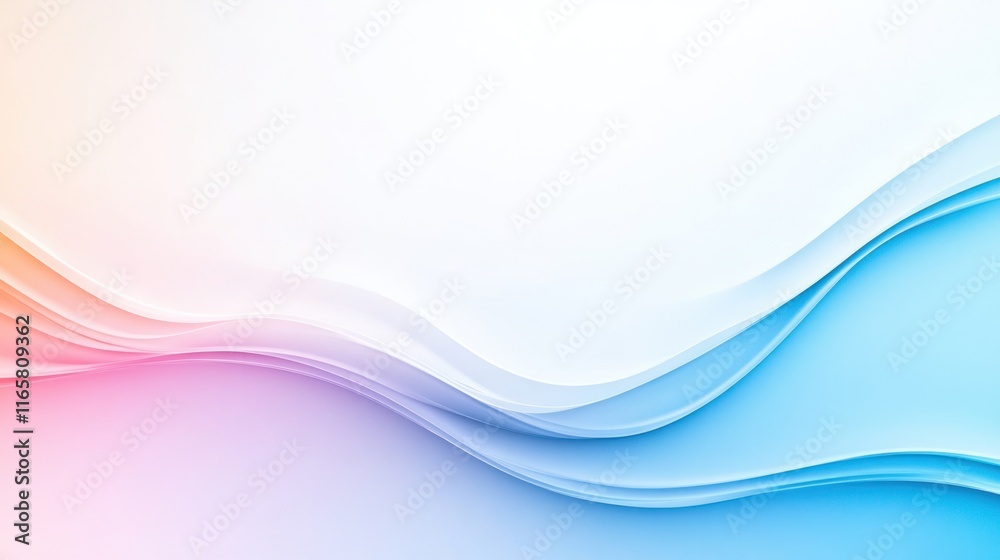Obraz premium Soft, flowing abstract background with gradient colors.