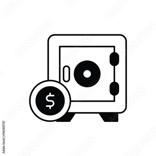 Safebox vector icon