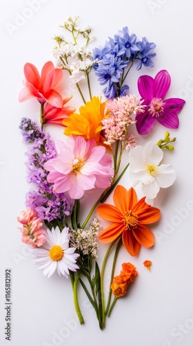 A Stunning Bouquet of Colorful Flowers, A Celebration of Nature's Beauty.  A Vibrant Floral Arrangement, Perfect for Home Decor or a Gift.