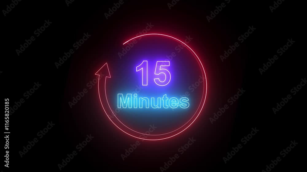 20 to 0 seconds countdown timer animation on black background. glowing neon line animation concept. 20 to 0 seconds countdown timer animation on black background. glowing neon line animation concept.