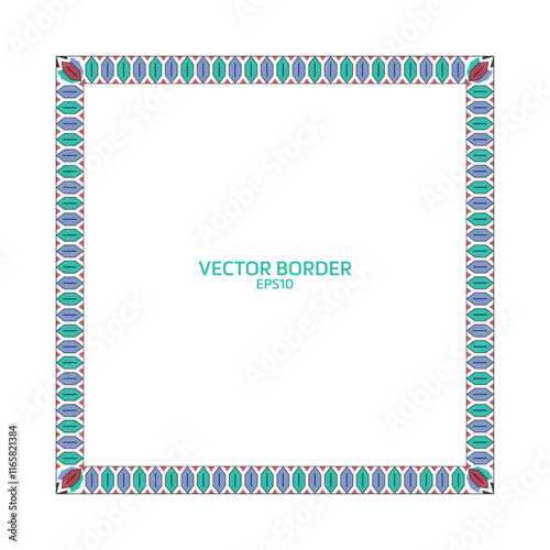 Vector Border Design. Border design vector illustration.