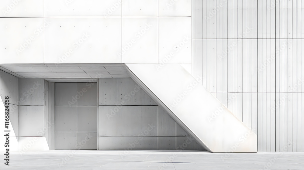 Obraz premium linear composition with sharp contrasts and balanced spacing for professional visuals 