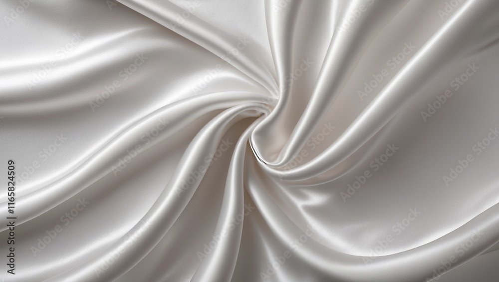 Obraz premium Smooth white silk fabric with soft texture