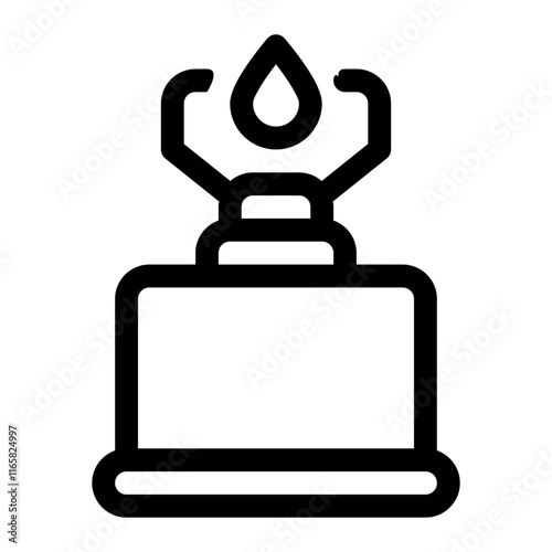 Camp stove icon