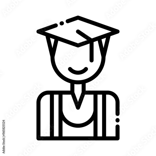 student simple icon vector illustration for ui ux needs