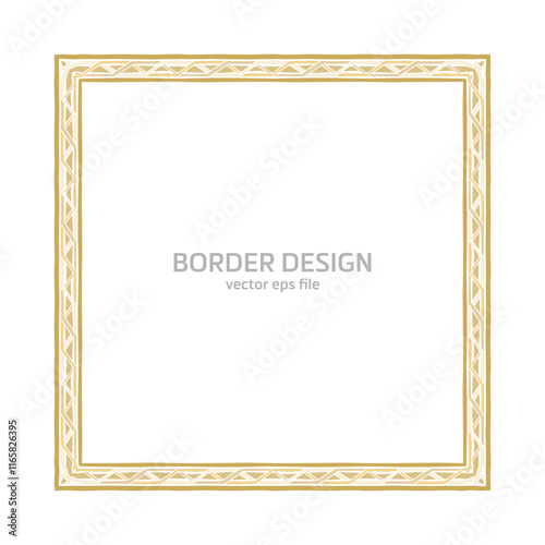 Vector Border Design. Border design vector illustration.