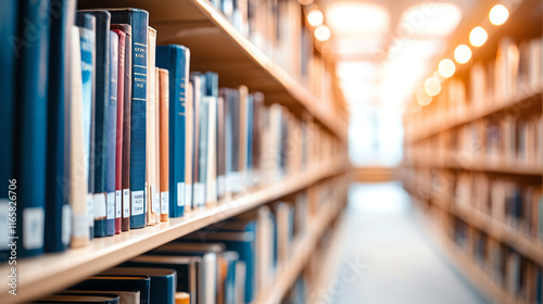 library filled with shelves of books, creating serene atmosphere