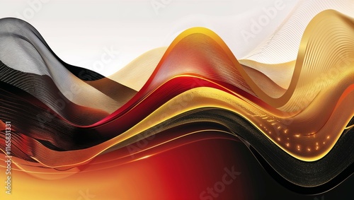 Vibrant waves of color create an artistic and futuristic backdrop