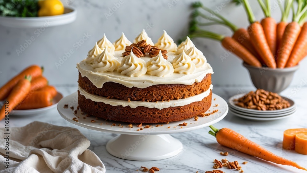 Vegan carrot cake with cream cheese frosting Vegan carrot cake with cream cheese frosting