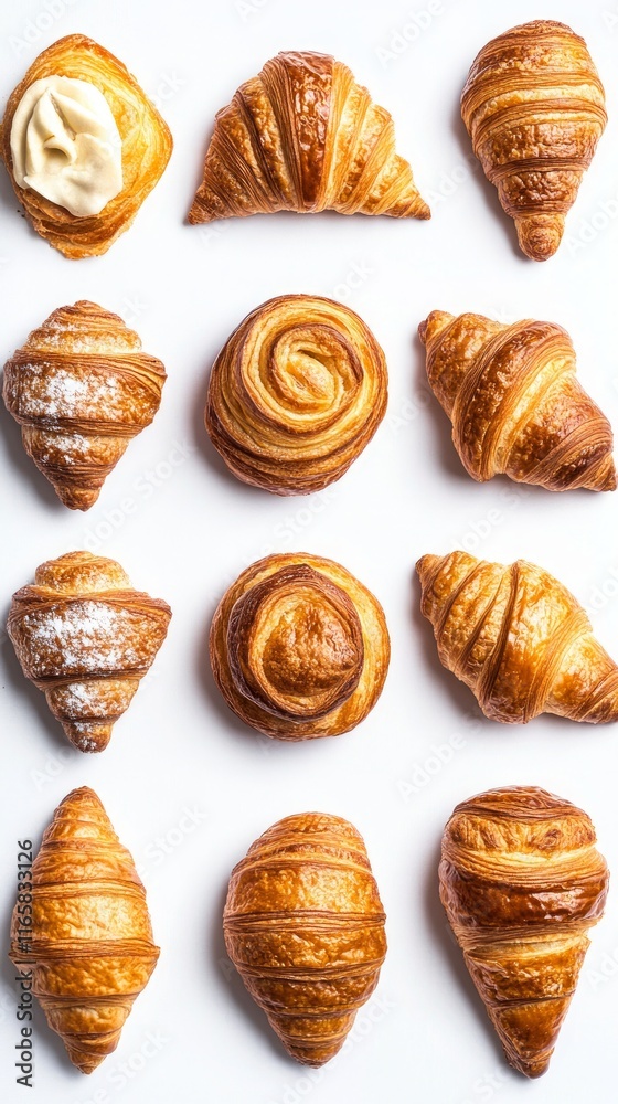 A Delightful Array of Baked Goods: Croissants and Other Delectable Pastries A Delightful Array of Baked Goods: Croissants and Other Delectable Pastries