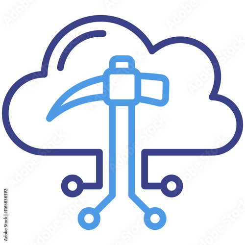 Cloud Mining Icon