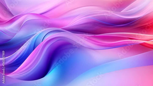 Wallpaper Mural Dynamic flowing waves of vivid gradient colors in motion Torontodigital.ca