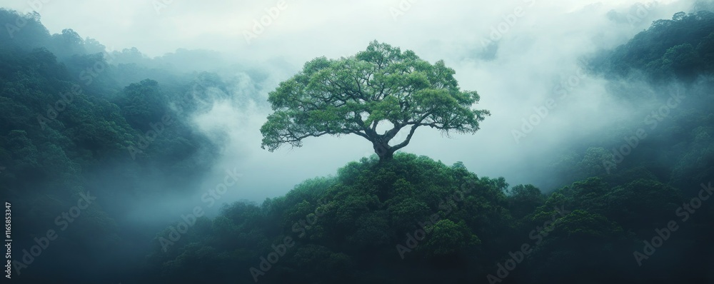 Witness the breathtaking scene of an ancient tree regenerating in spring, bursting with fresh green leaves, a powerful symbol of resurrection, rebirth, and the enduring strength of nature Explore the Witness the breathtaking scene of an ancient tree regenerating in spring, bursting with fresh green leaves, a powerful symbol of resurrection, rebirth, and the enduring strength of nature Explore the