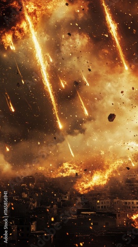 sodom and gomorrah destroyed with copy space vertically 9:16