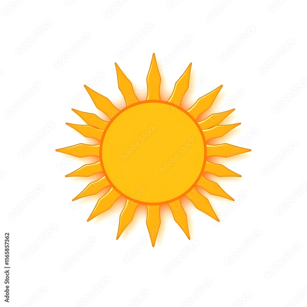 Sunny Day Symbol: A simple, yet powerful graphic of a stylized sun, perfect for adding a touch of warmth and energy to your designs. Sunny Day Symbol: A simple, yet powerful graphic of a stylized sun, perfect for adding a touch of warmth and energy to your designs.