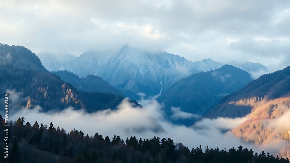 Obraz premium landscape with fog