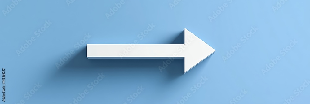 White arrow on blue background, conveying direction and movement. White arrow on blue background, conveying direction and movement.