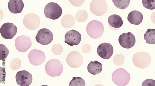 Playful Purple Polka Dots on Light Background