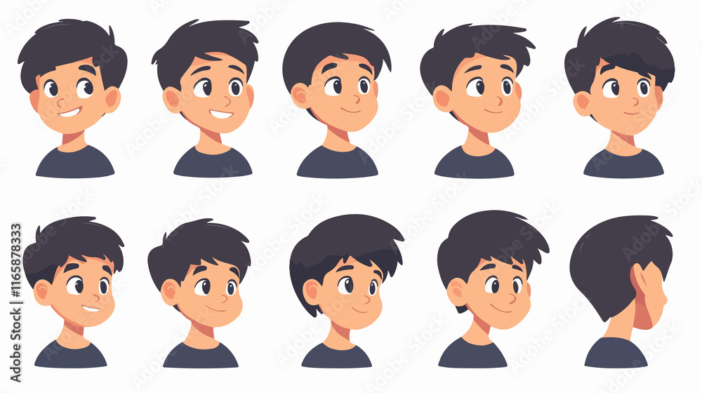 An Asian schoolboy from a different background, captured in a headshot. Ideal for school, education, or diversity representation. An Asian schoolboy from a different background, captured in a headshot. Ideal for school, education, or diversity representation.
