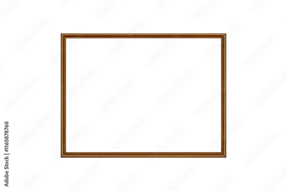Dark brown wooden frame isolated. Dark brown wooden frame isolated.