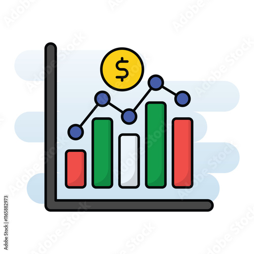 Monthly Profit vector icon