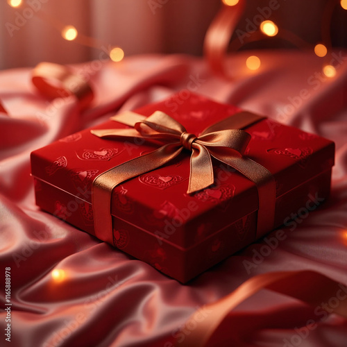 バレンタインデー、チョコレートボックス、ギフトボックス、感謝の気持ち、愛を伝える形、Valentine's Day, chocolate box, gift box, a form of appreciation and love.