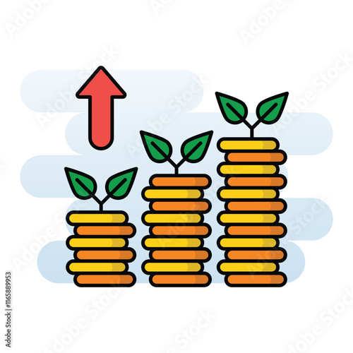 Dividends vector icon