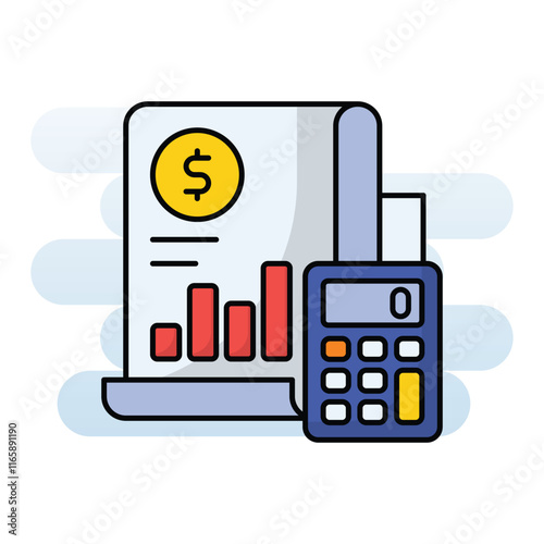 Budget Accounting vector icon