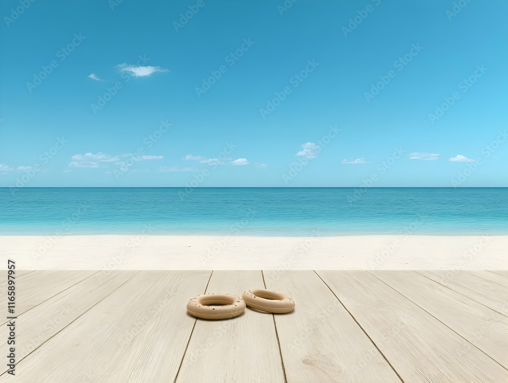 Obraz premium Summer Beach 3D Render