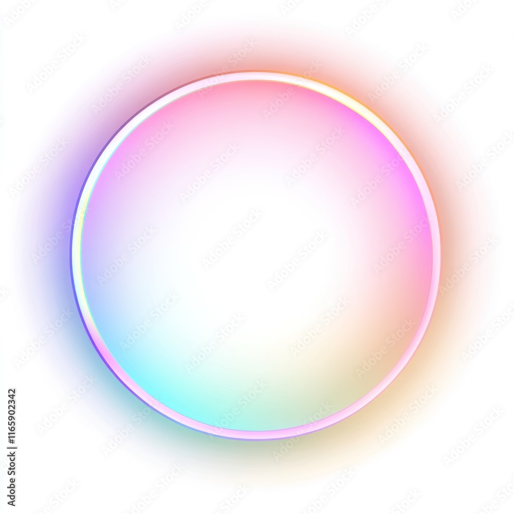 Pastel Rainbow Circle Abstract Design Pastel Rainbow Circle Abstract Design