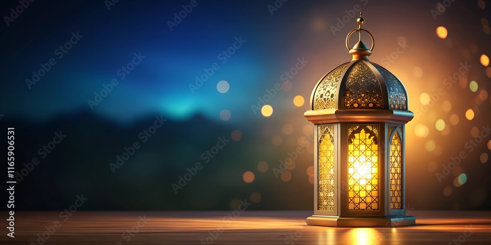 3d illustration of Ramadan lantern right side blank. 3d Islamic Ramadan concept background with decorated lanterns and clouds on the right side of the scene with empty space for text on the left side. 3d illustration of Ramadan lantern right side blank. 3d Islamic Ramadan concept background with decorated lanterns and clouds on the right side of the scene with empty space for text on the left side.