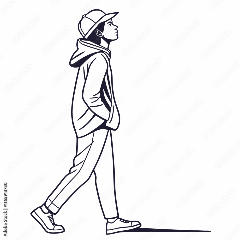 Fototapeta premium player silhouette