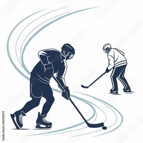 hockey player silhouette