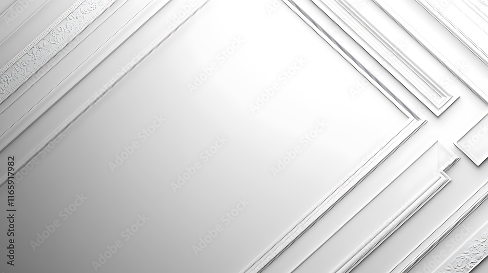 White Architectural Molding Design Detail White Architectural Molding Design Detail