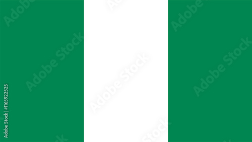 Flag of Nigeria, 16:9 Format, Nigeria Flag, Vector Images